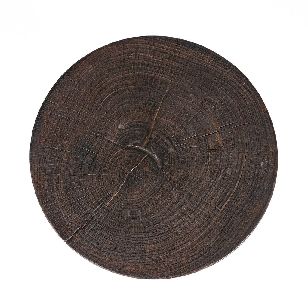 Table d'appoint trépied Java en bois teinté noyer, vue 6