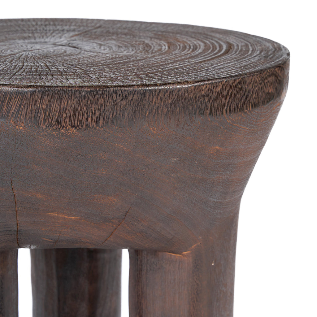 Table d'appoint trépied Java en bois teinté noyer, vue 7