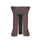 Table d'appoint trépied Java en bois teinté noyer