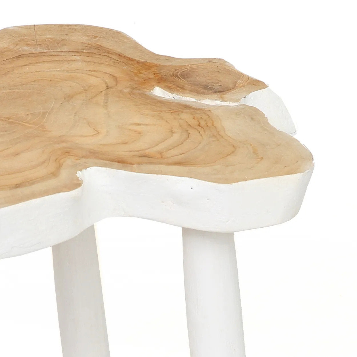 Table d'appoint Organic en teck massif, vue 8