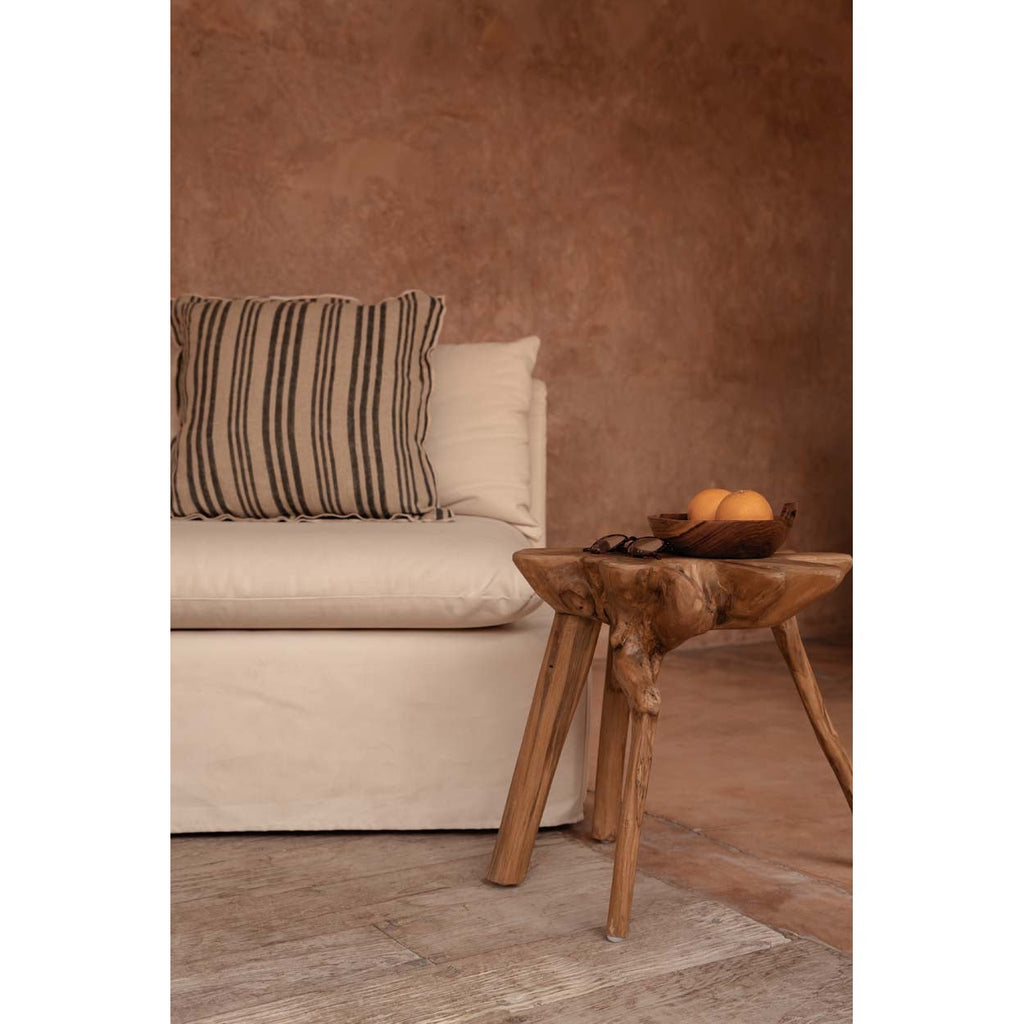 Table d'appoint Rooty en teck, vue 4