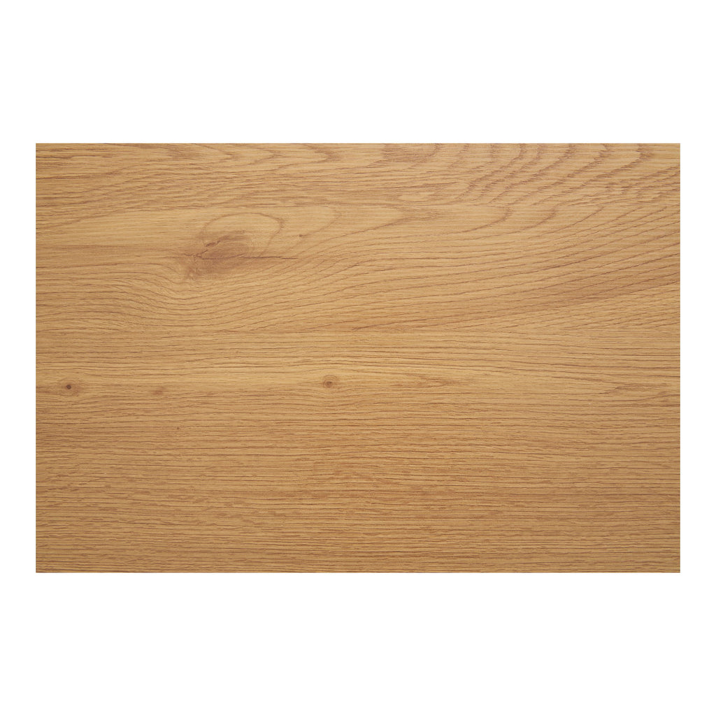 Détail texture veinage chêne naturel plateau table basse Boavista finition papier décor