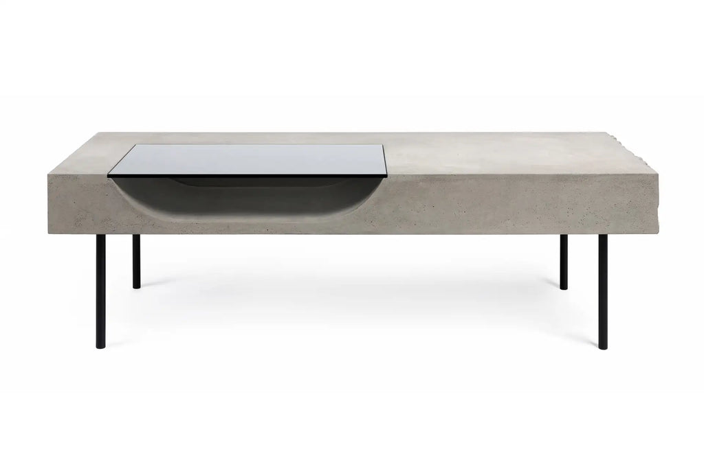 Table basse en béton Curb gris naturel vue 3