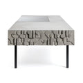 Table basse en béton Curb gris naturel vue 4