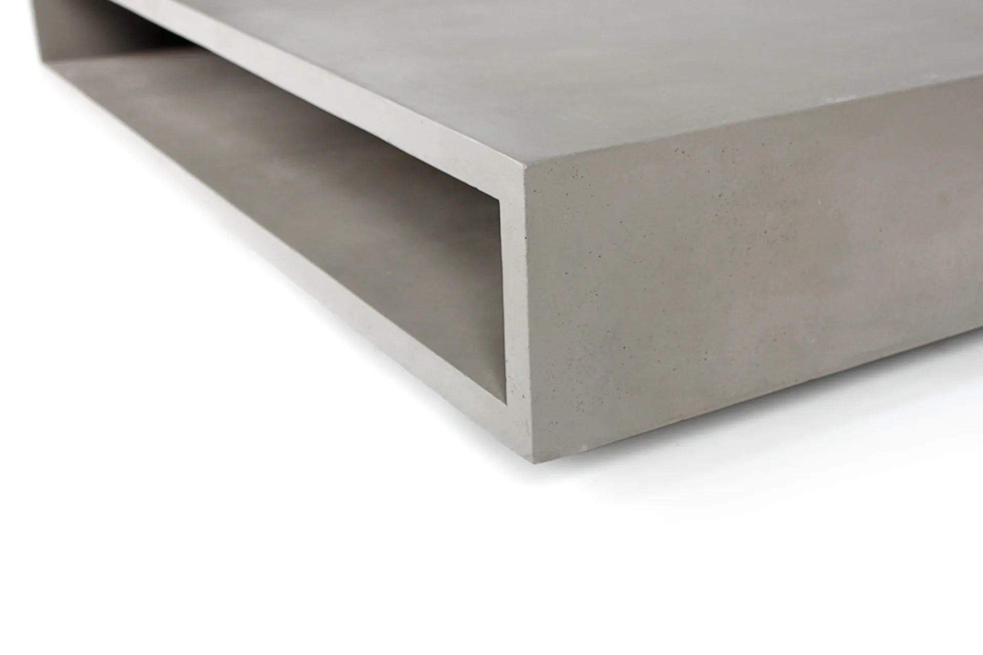 Table basse en béton Monobloc gris naturel vue 4