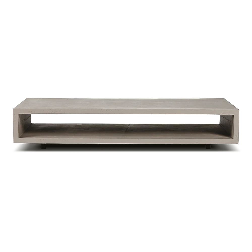 Table basse en béton Monobloc gris naturel