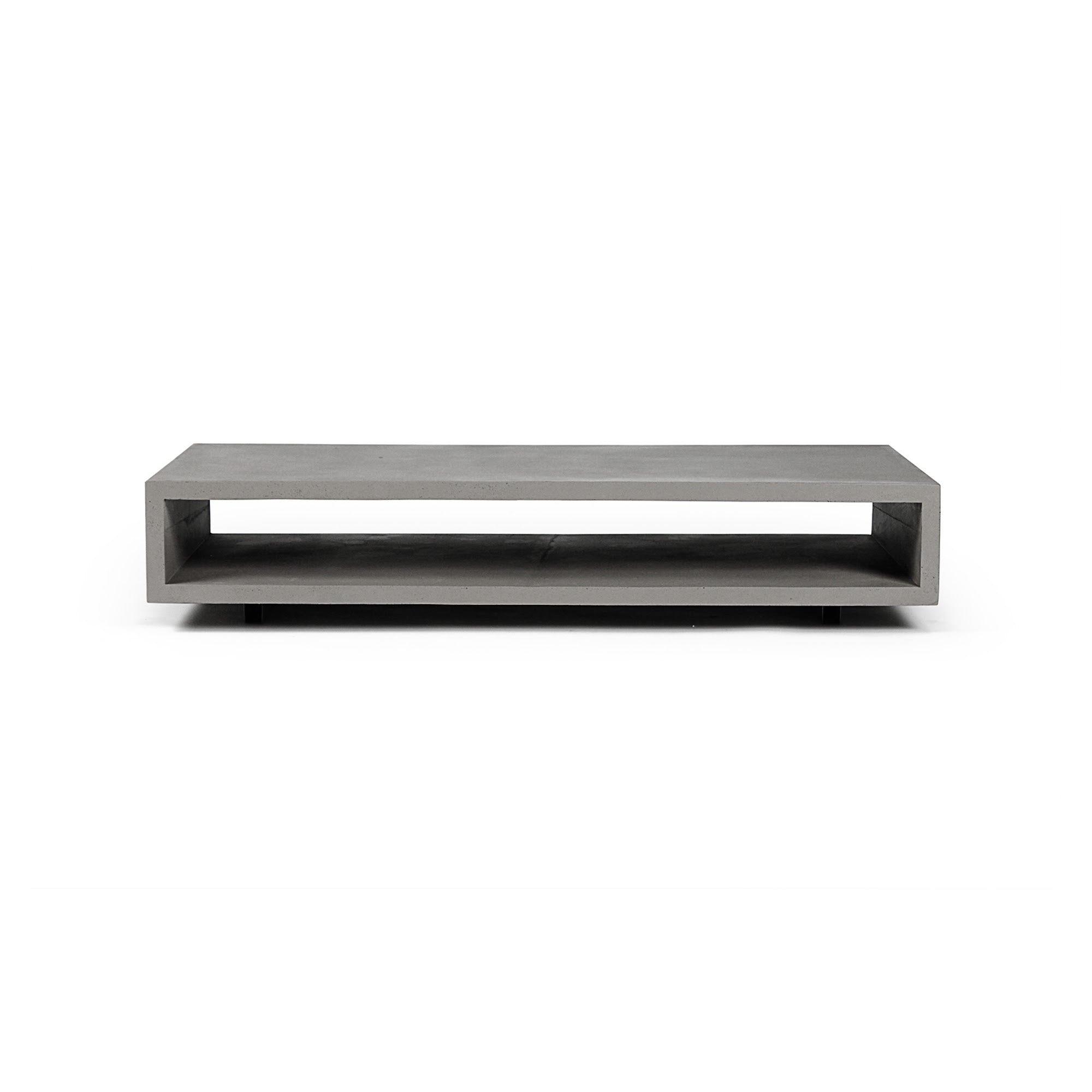 Table basse en béton Monobloc gris naturel vue 2