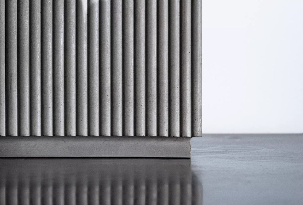 Table basse en béton Strut carrée gris vue 4