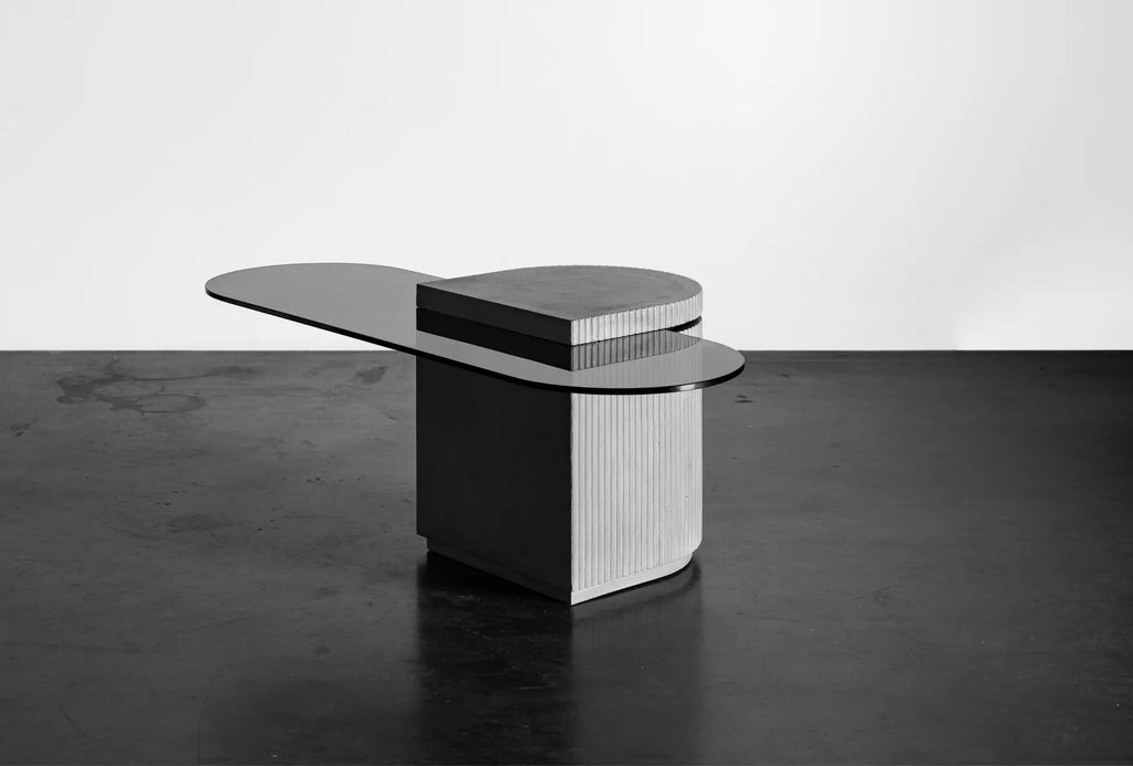 Table basse en béton Strut oblongue vue 3