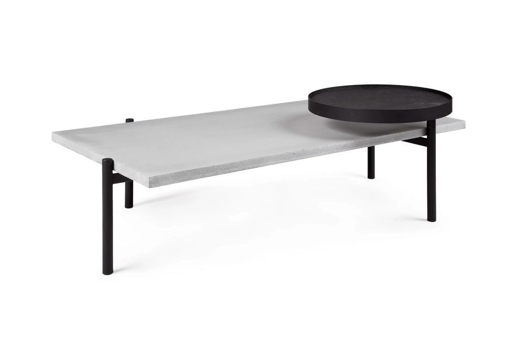 Table basse en béton Twist noir vue 3