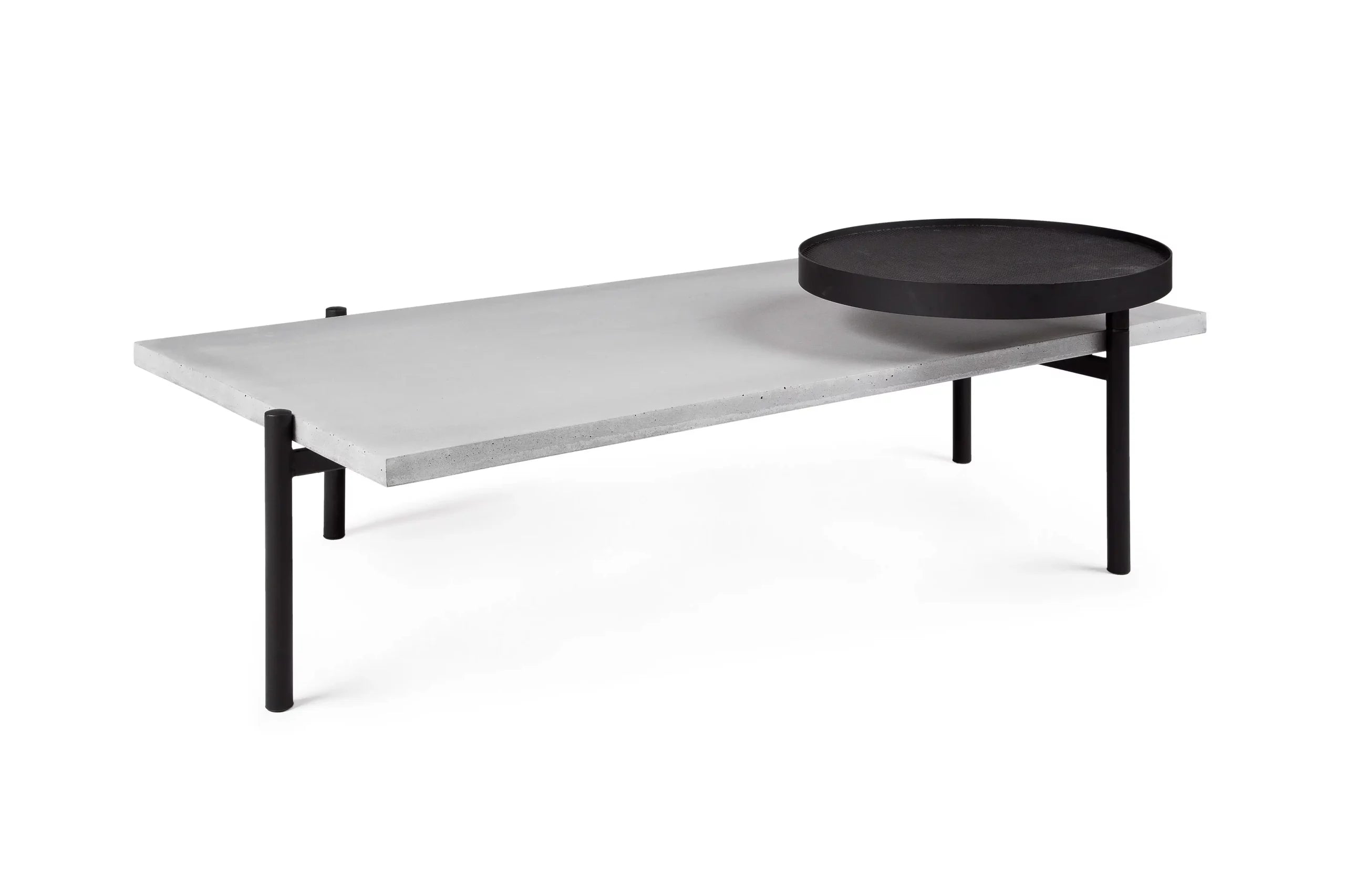 Table basse en béton Twist noir vue 3