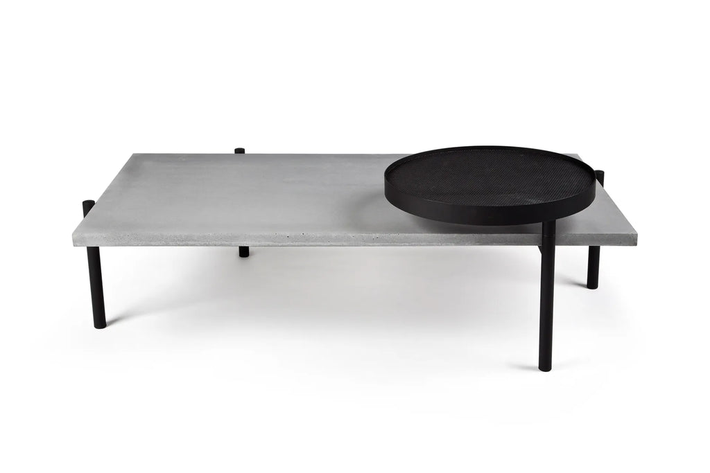 Table basse en béton Twist noir vue 4