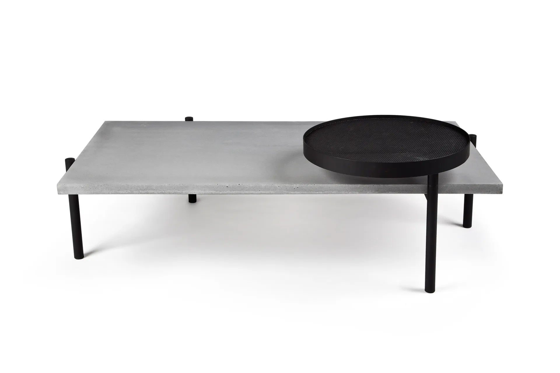 Table basse en béton Twist noir vue 4