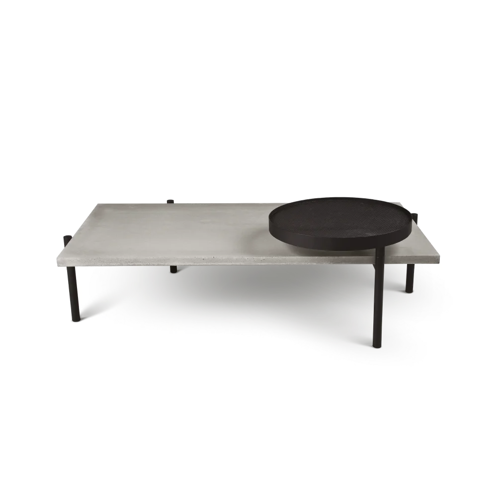 Table basse en béton Twist noir