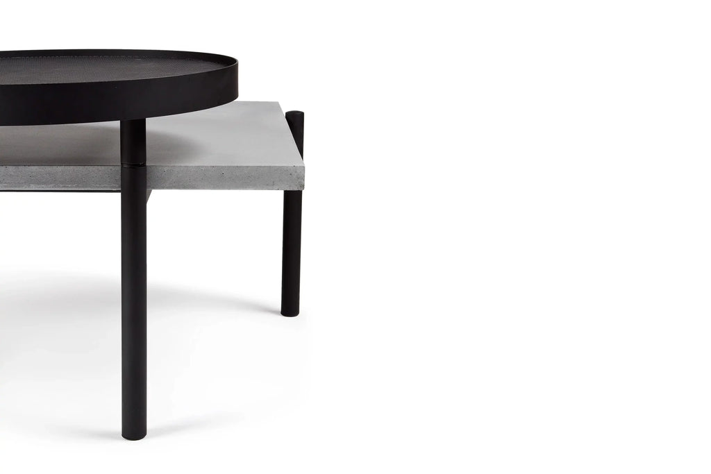 Table basse en béton Twist noir vue 2