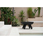 Table basse Losten en bois de suar noir en situation