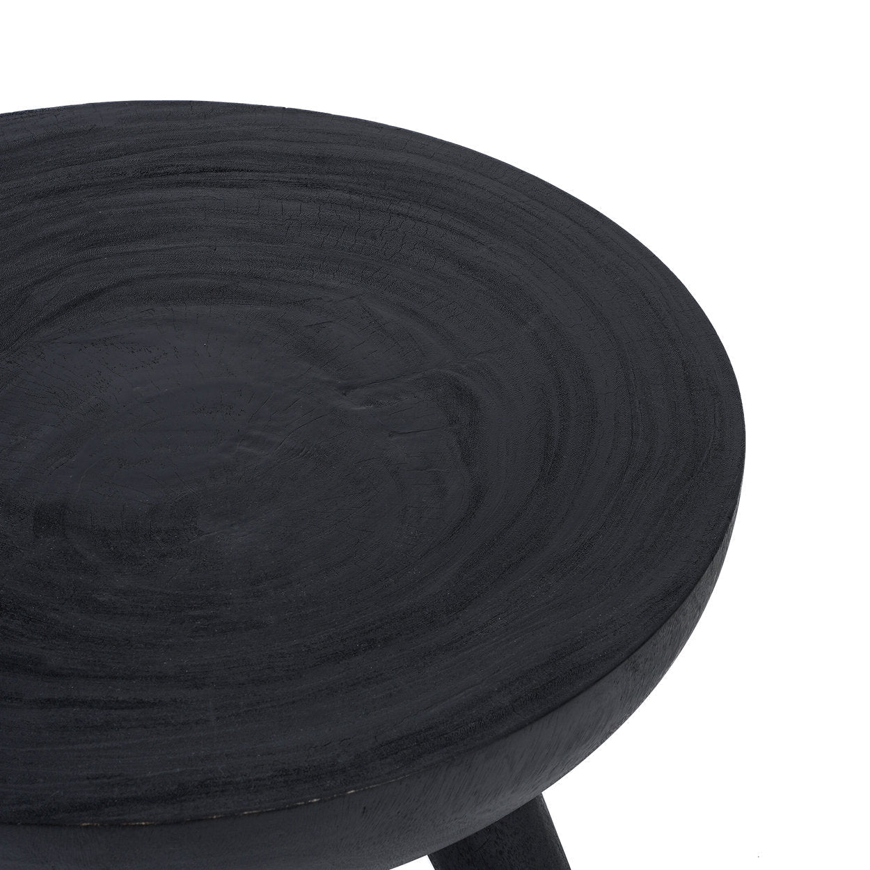 Table basse Losten en bois de suar noir, vue 4