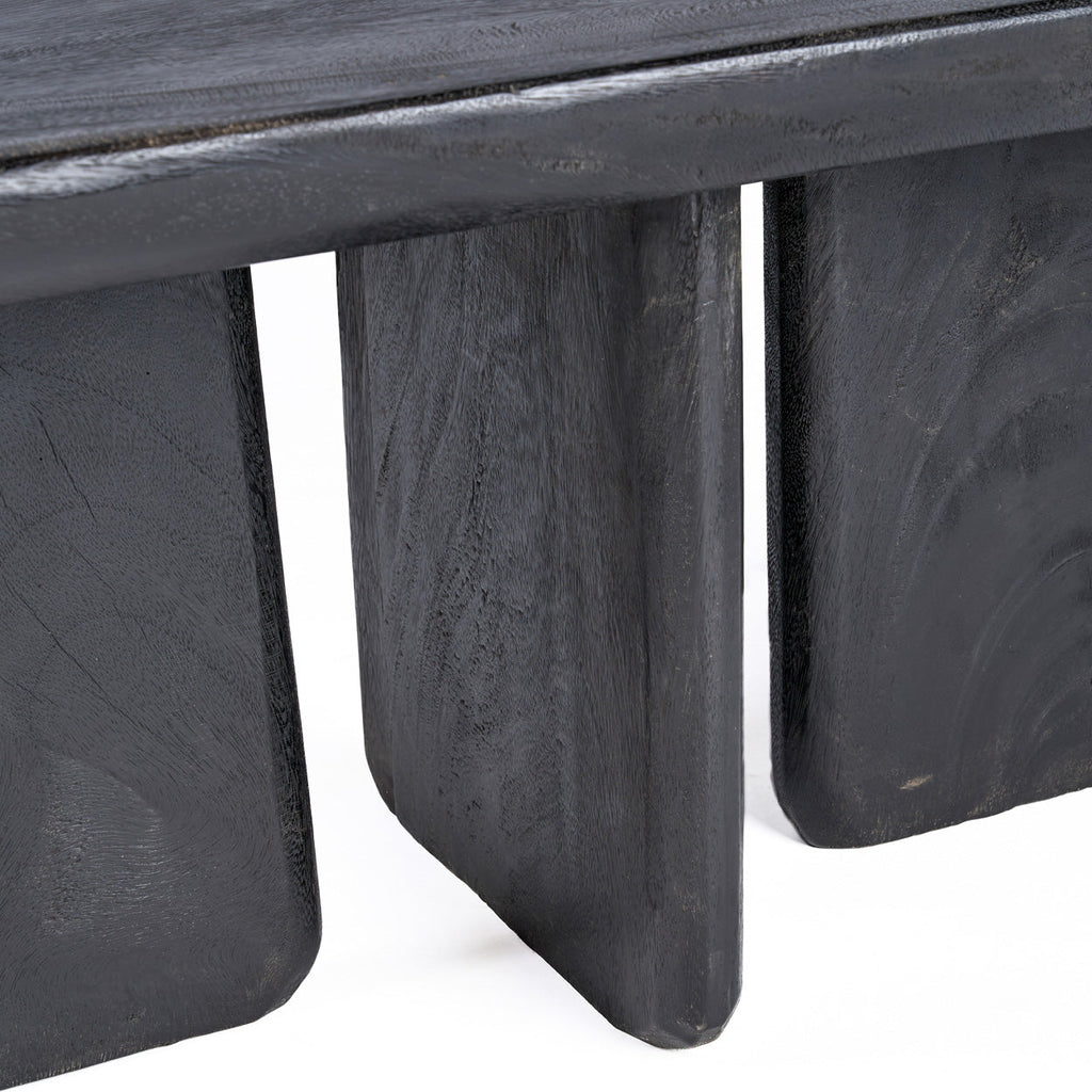 Table basse Obsidian en manguier noir, vue 8