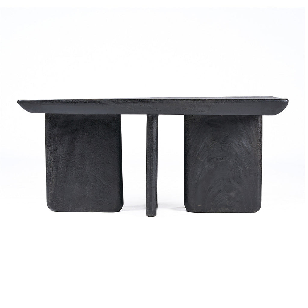 Table basse Obsidian en manguier noir
