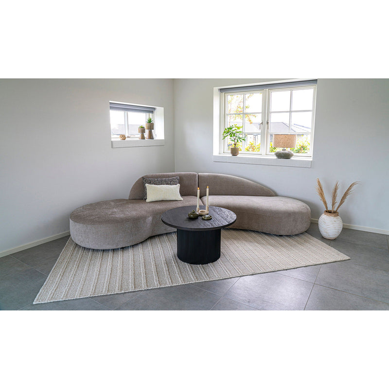 Dimensions Table basse ronde cannelée Boavista MDF 80 cm