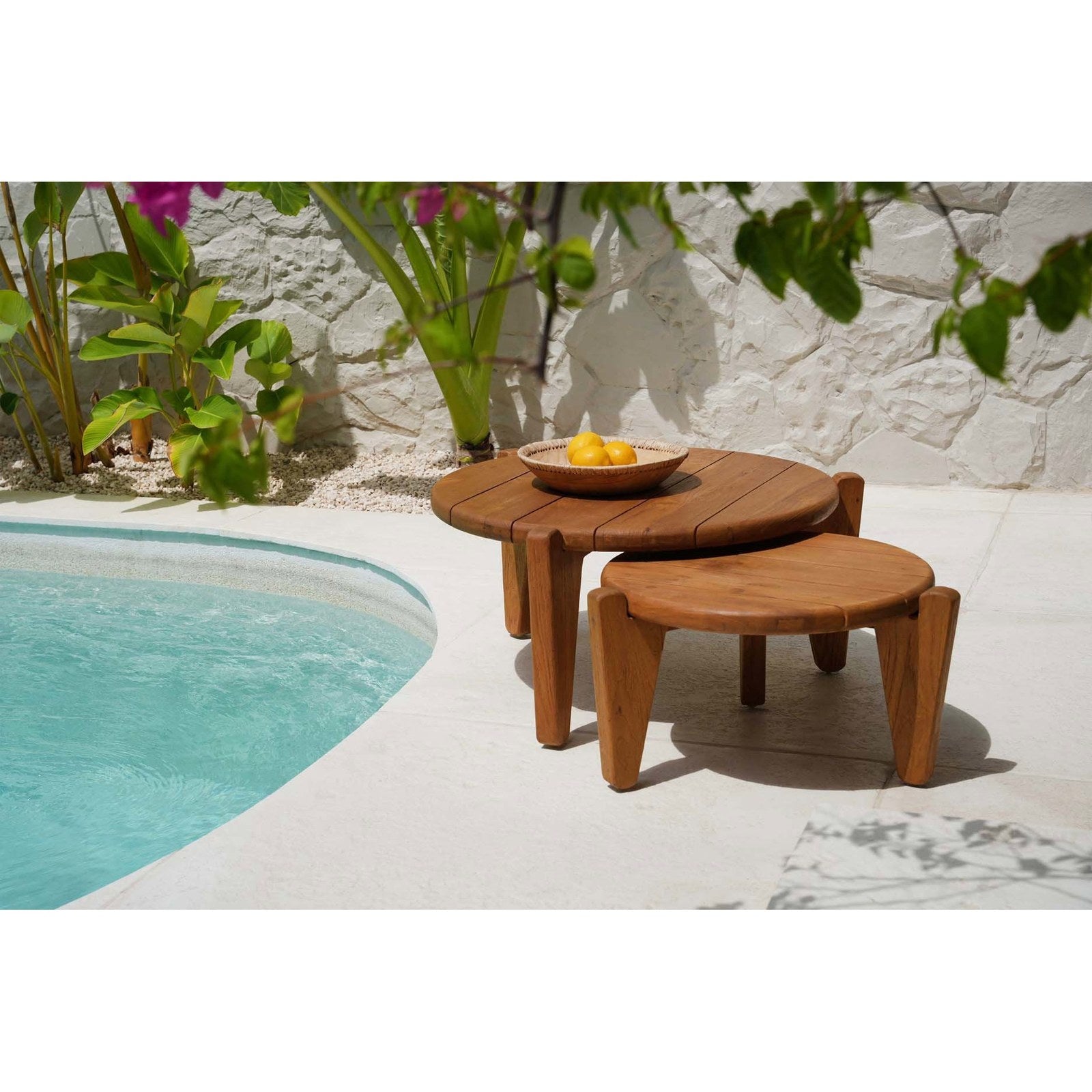 Table basse Seseh en teck recyclé, vue 7