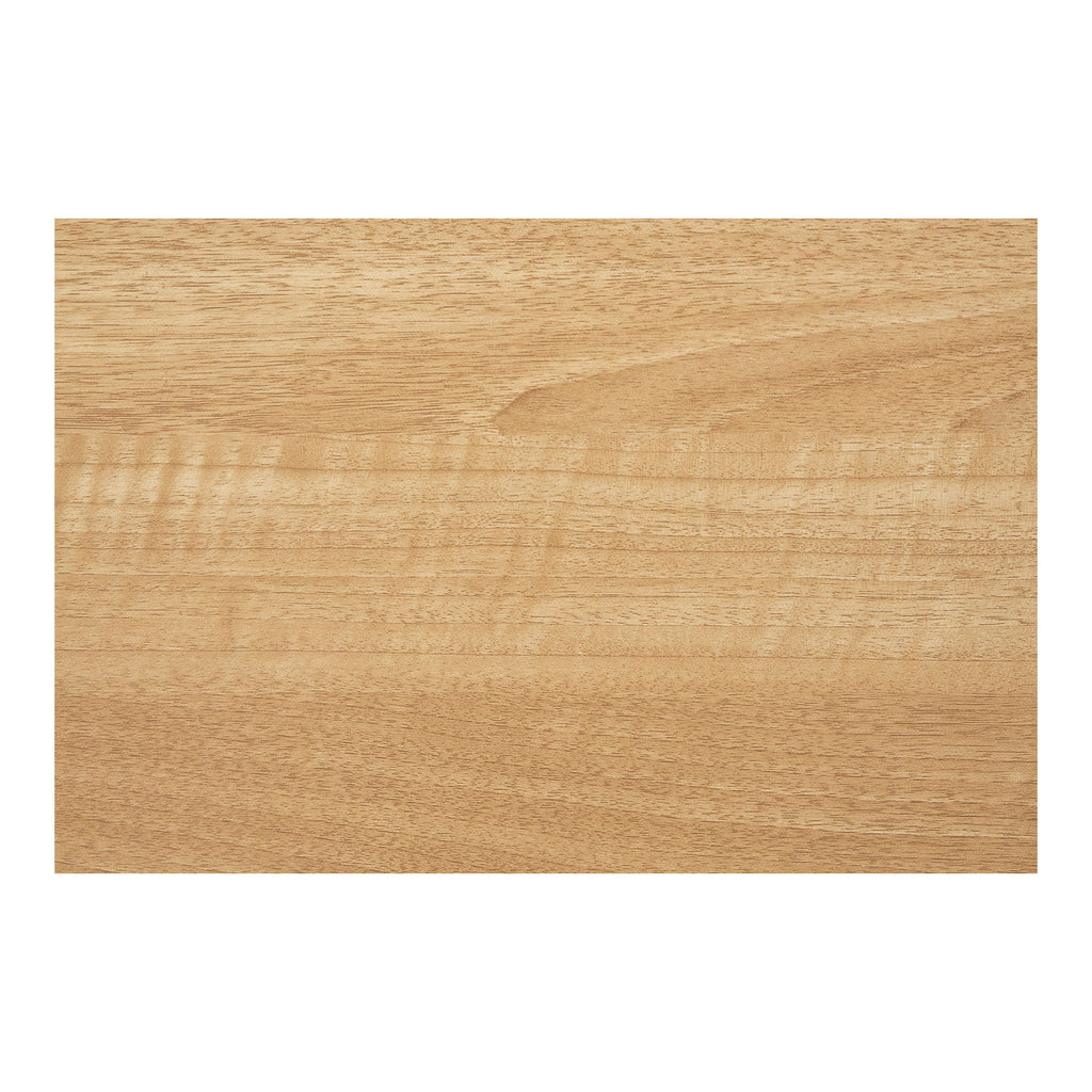 Gros plan texture surface mélaminé chêne naturel blonde table Fano 70 cm