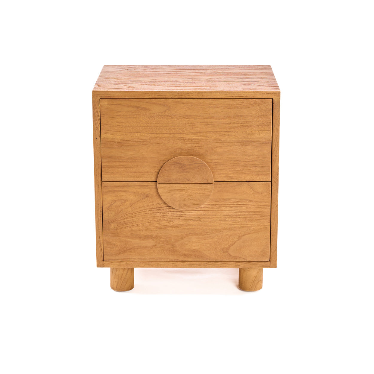Table de chevet Eclipse en teck, vue 6