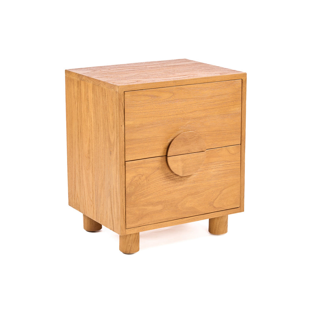 Table de chevet Eclipse en teck, vue 7