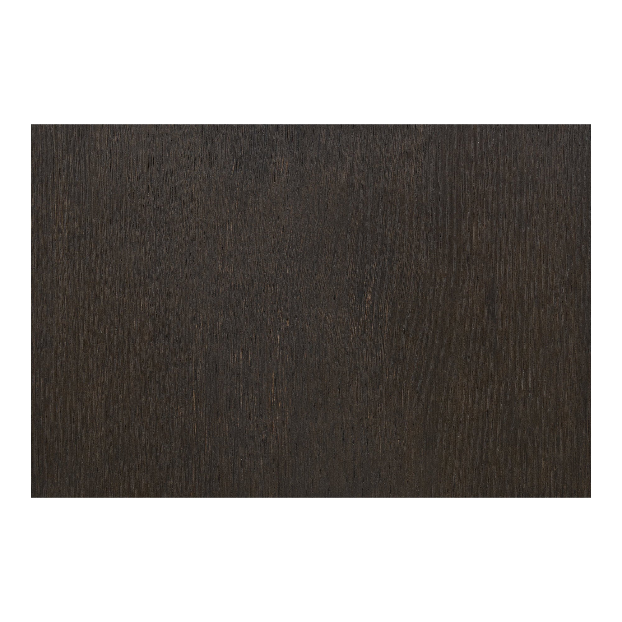 Placage chêne fumé table Kyoto détail texture veines bois brun profond