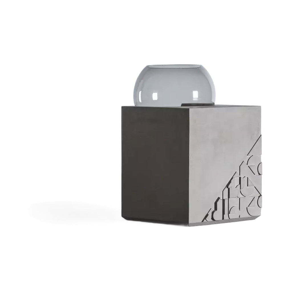 Table d'appoint en béton Curb gris naturel