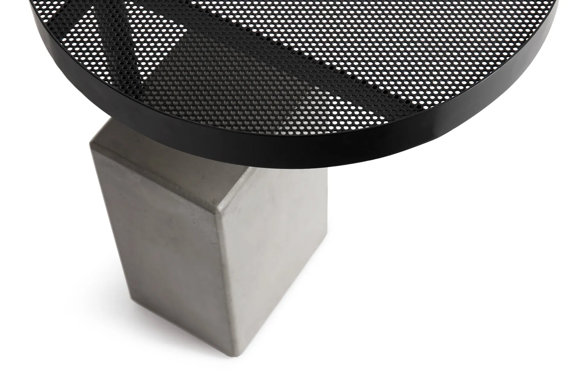 Table d'appoint en béton Twist noir vue 5