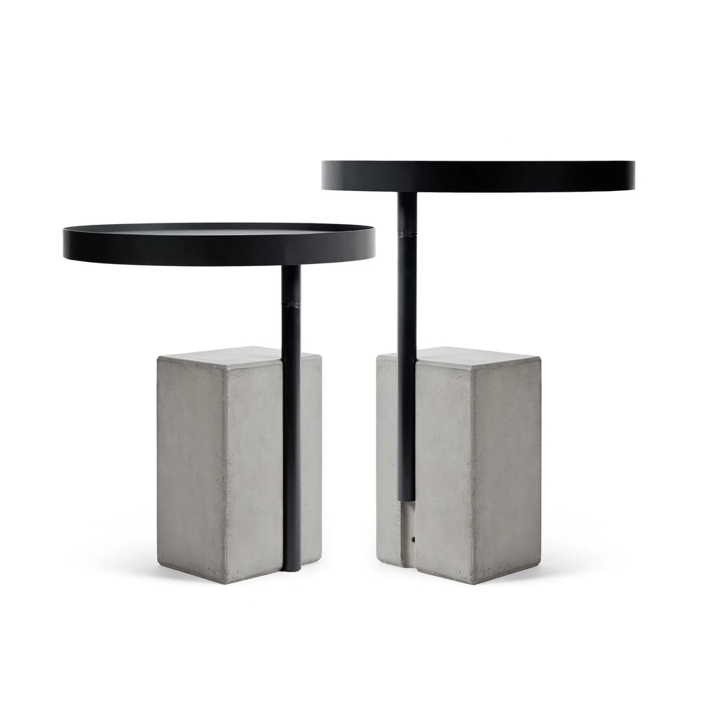 Table d'appoint en béton Twist noir vue 4