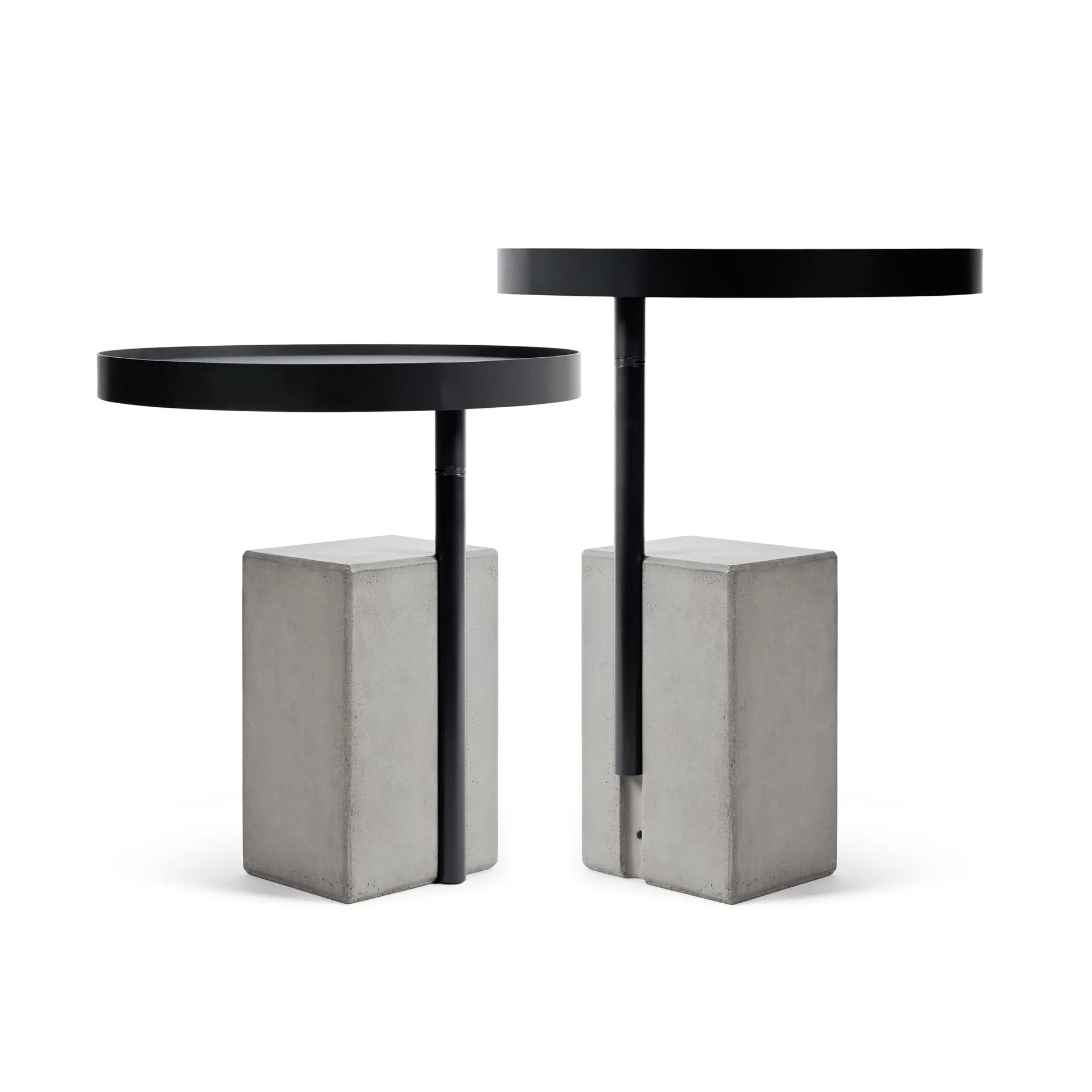 Table d'appoint en béton Twist noir vue 4