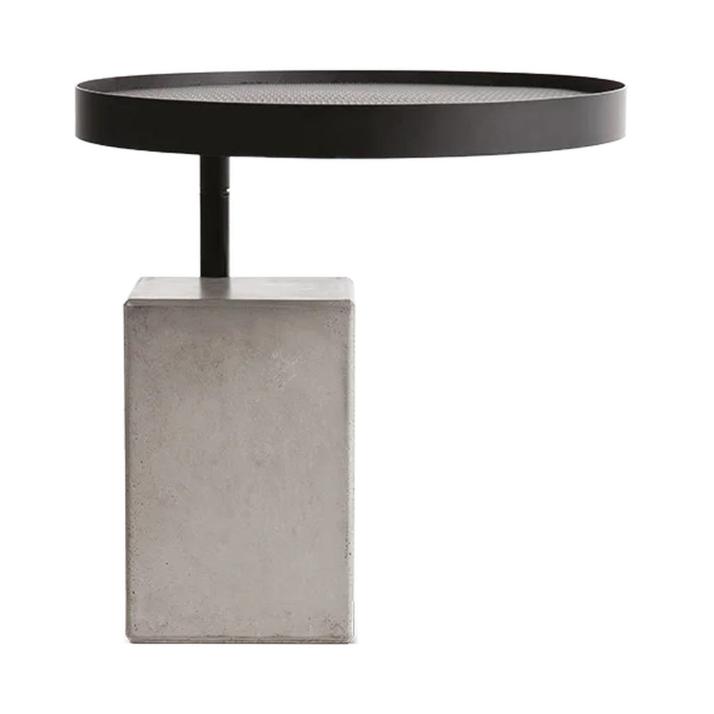 Table d'appoint en béton Twist noir