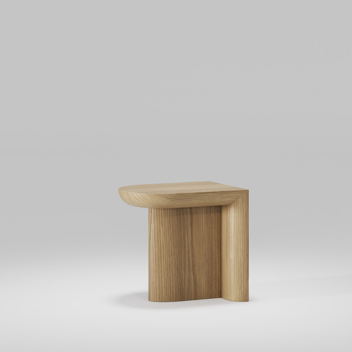 Table d'appoint Re-Form de 37,5 cm en chêne naturel vue de face