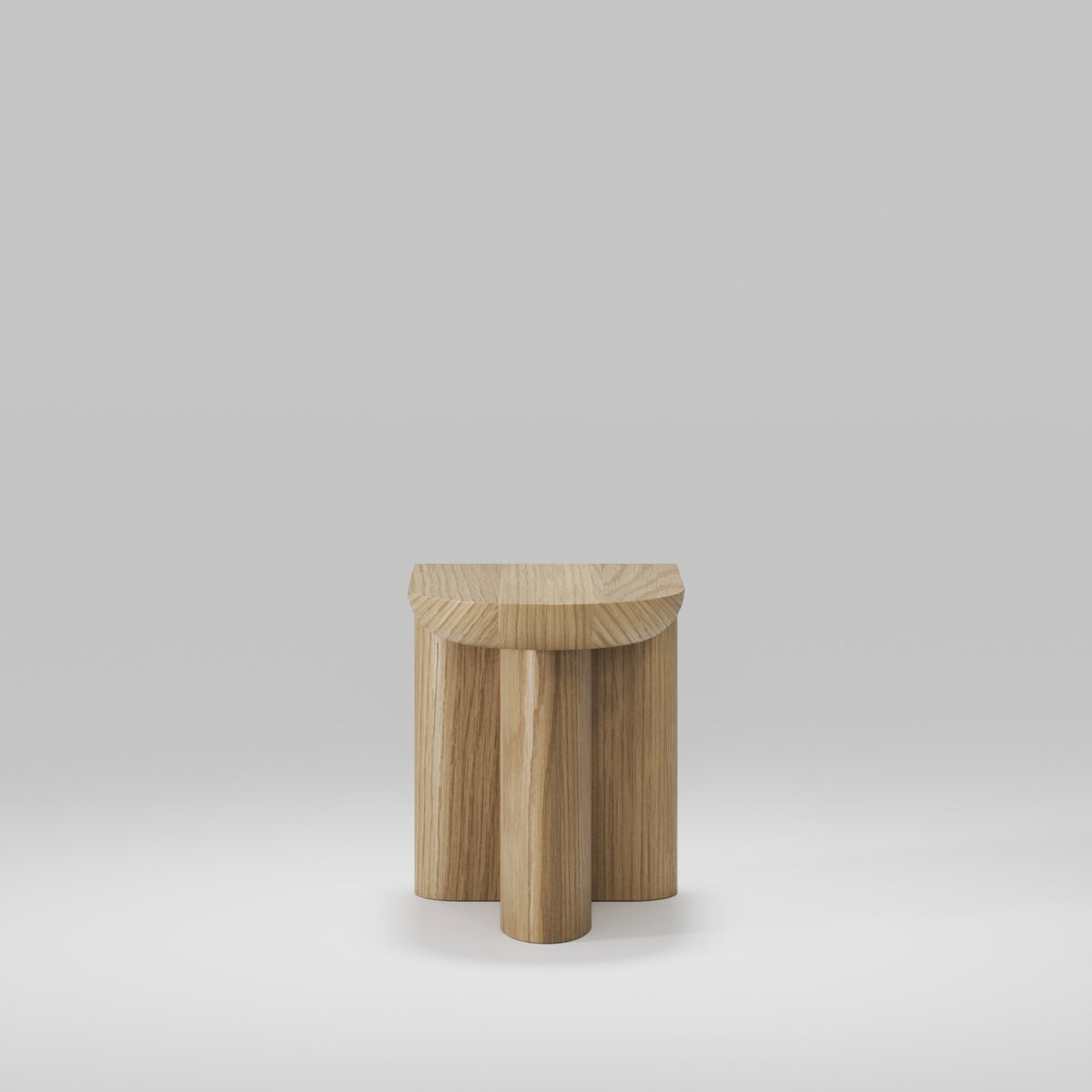 Voiles croisés de la table d'appoint Re-Form de 37,5 cm en chêne naturel