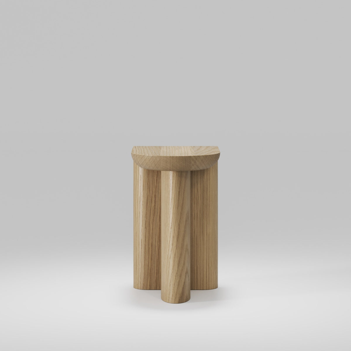 Voiles croisés de la table d'appoint Re-Form de 50 cm en chêne naturel