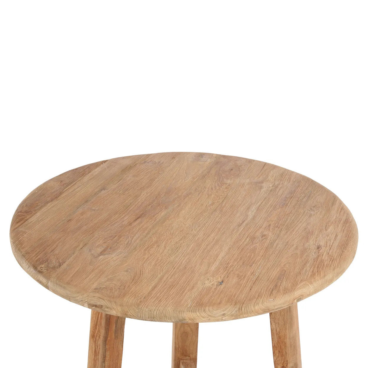 Table de bar ronde Fusuma en teck, vue 6