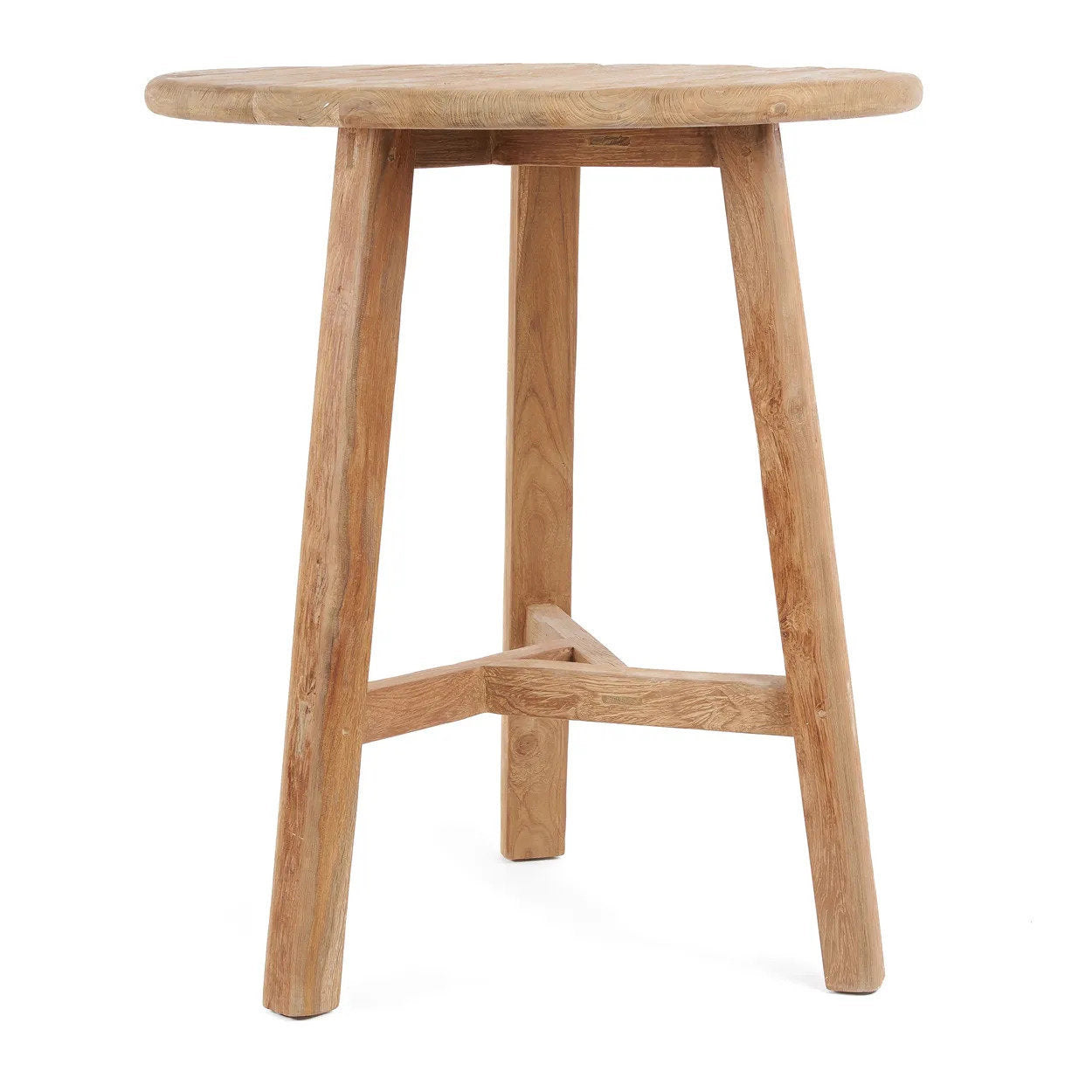 Table de bar ronde Fusuma en teck, vue 7