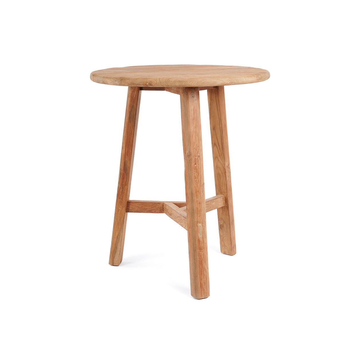 Table de bar ronde Fusuma en teck