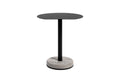 Table de bistro en béton Donut demi-lune vue 2
