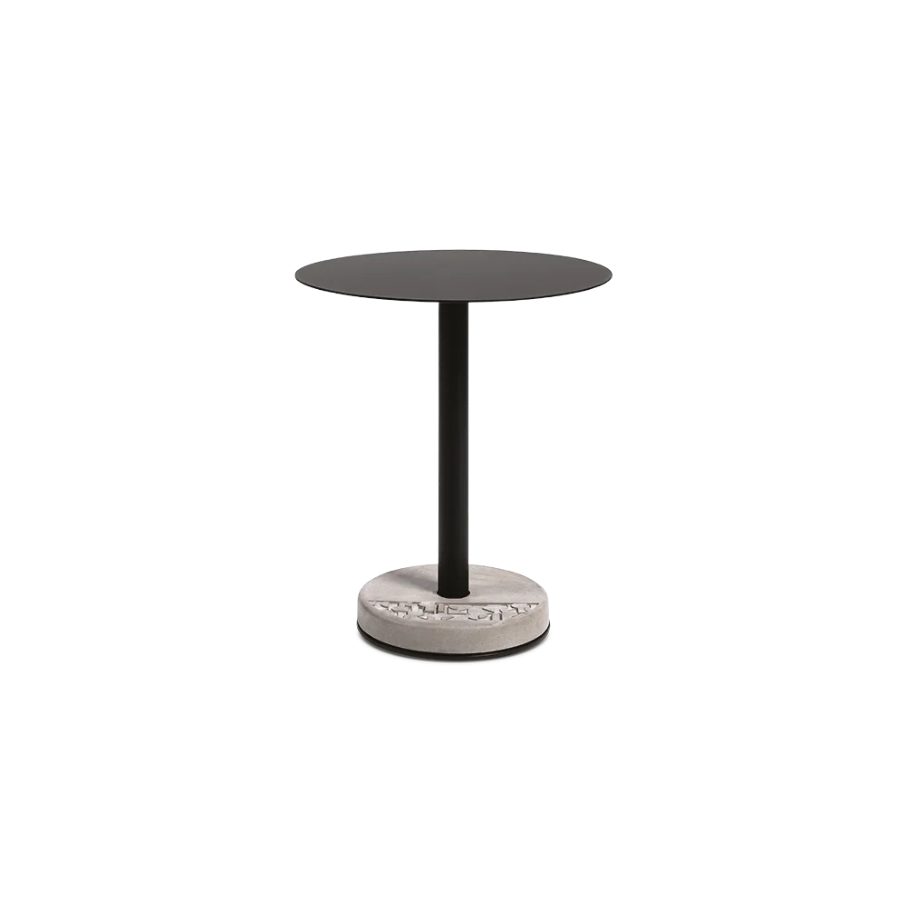 Table de bistro en béton Donut ronde vue 4