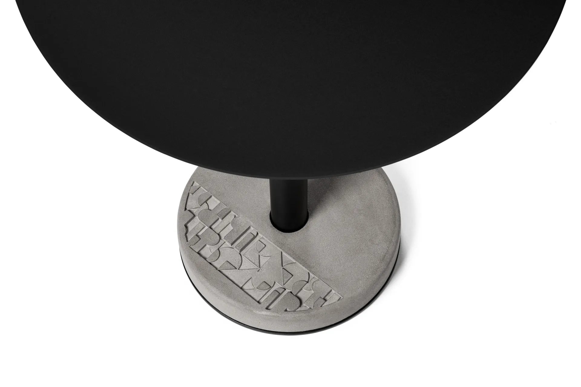 Table de bistro en béton Donut ronde vue 4
