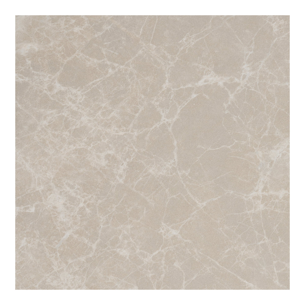 Gros plan du décor effet marbre beige aux veines blanches des tables basses Prague