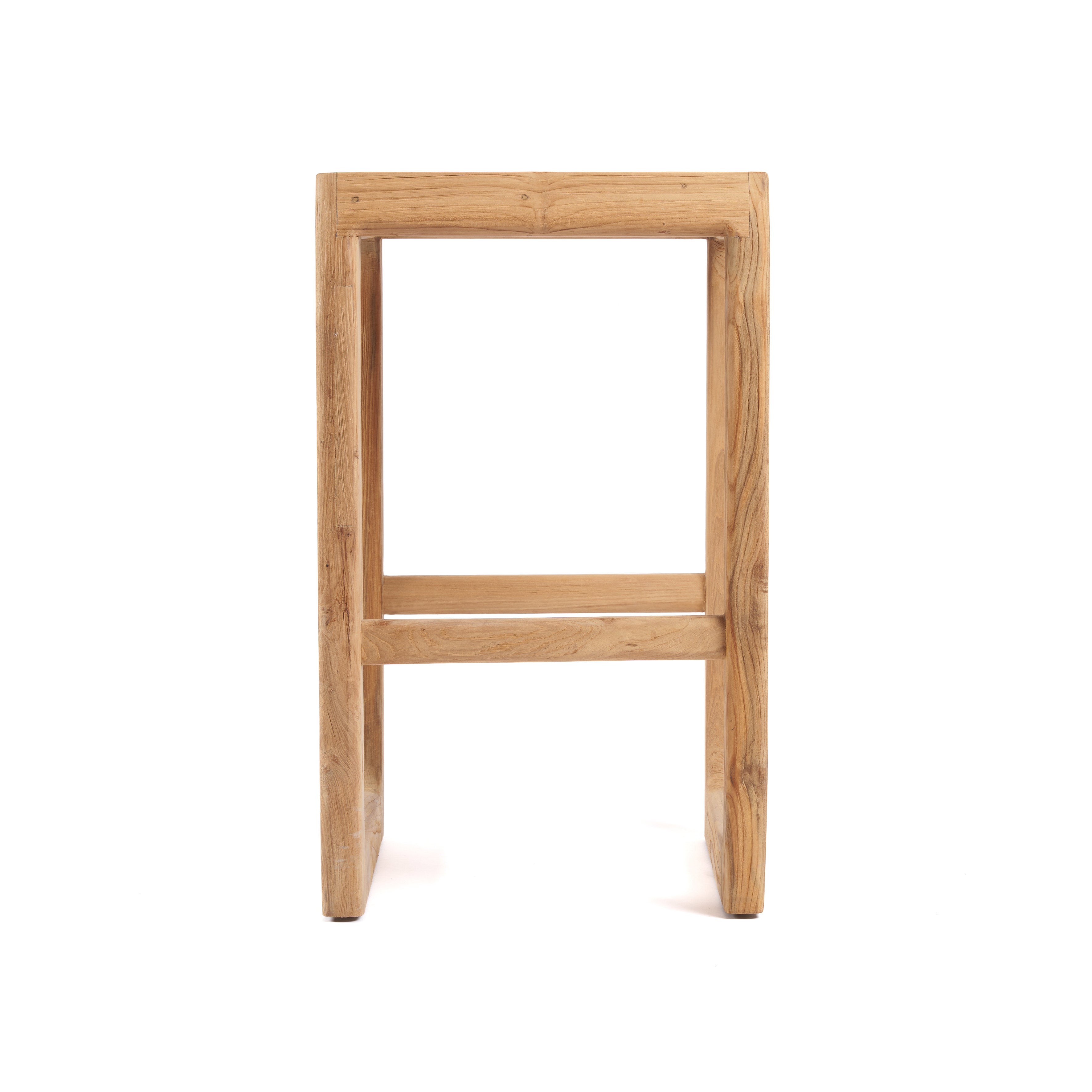 Tabouret de bar Ithaca en teck recyclé, vue 4