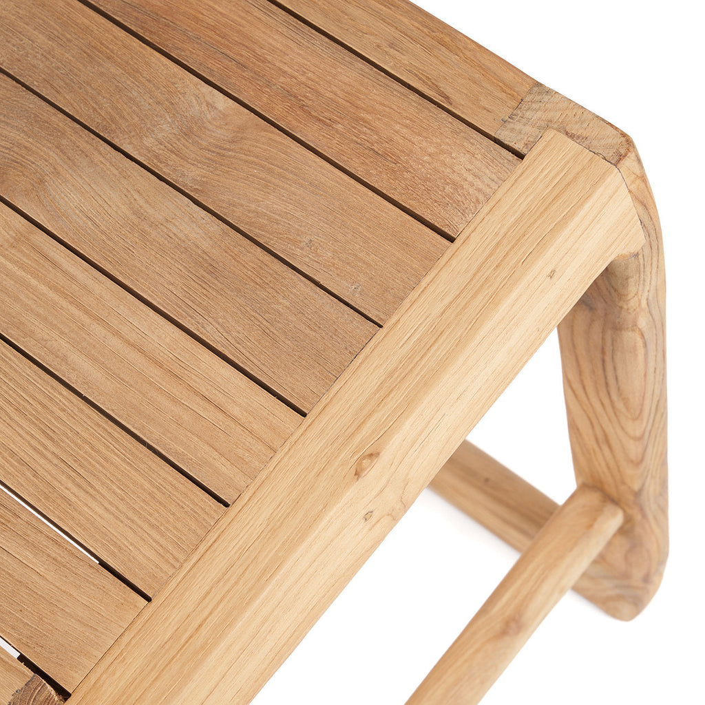 Tabouret de bar Ithaca en teck recyclé, vue 7