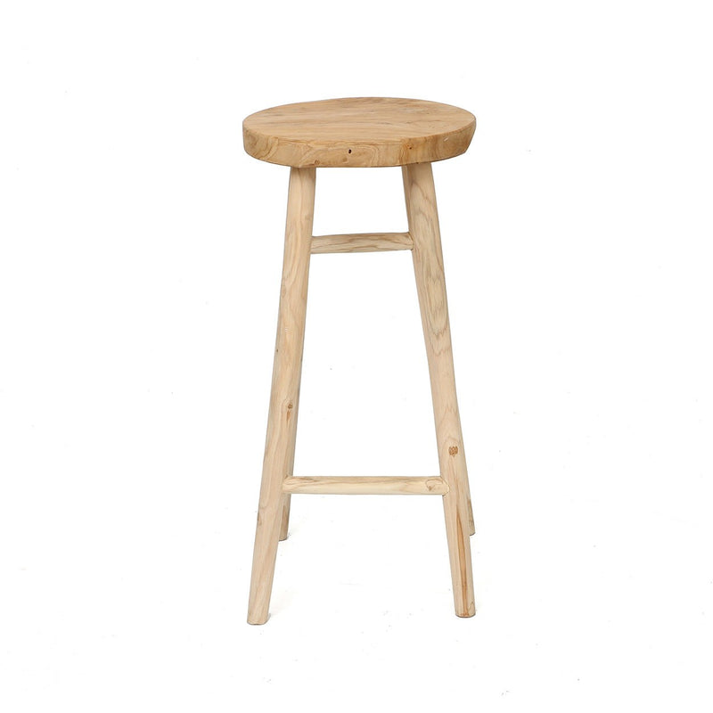 Dimensions Tabouret de bar Kedut en teck