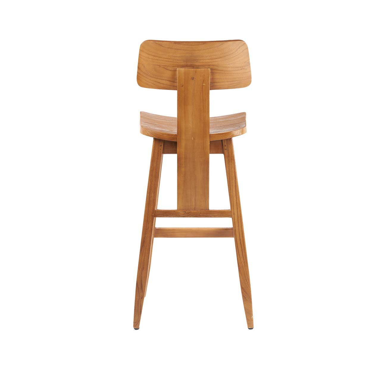 Tabouret de bar LovYa en teck, vue 5
