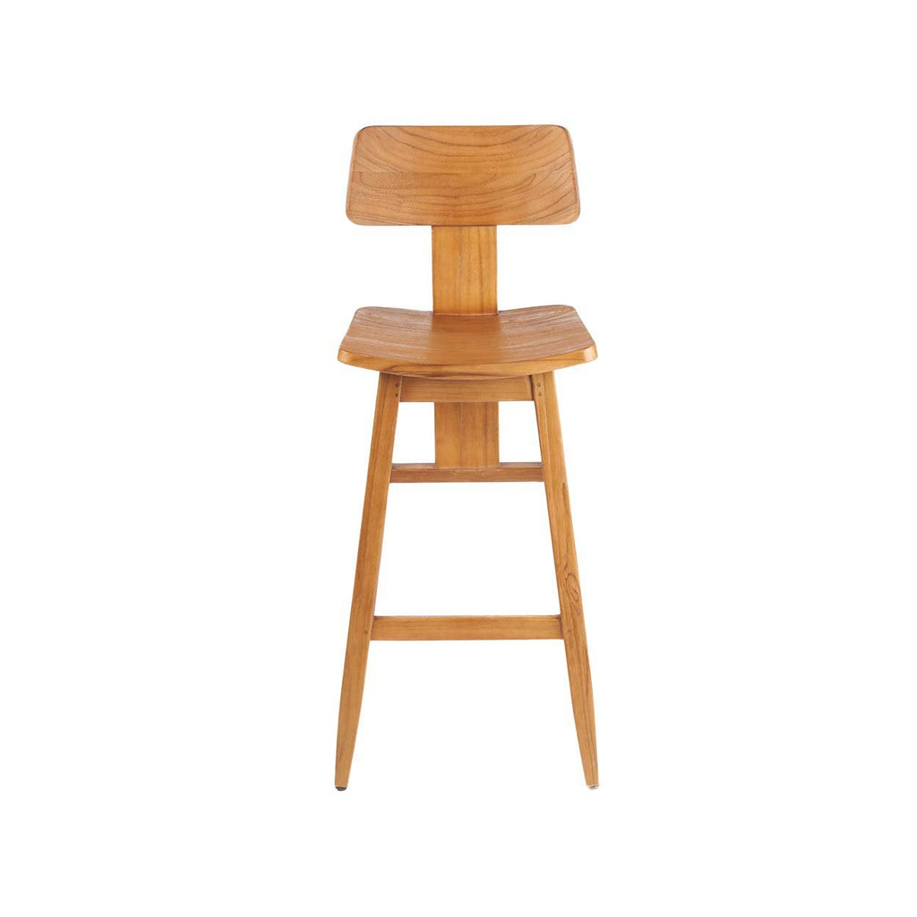 Tabouret de bar LovYa en teck, vue 7