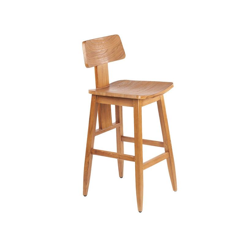 Dimensions Tabouret de bar LovYa en teck